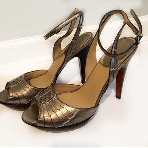 Cole Haan Nike Air leather strappy heels